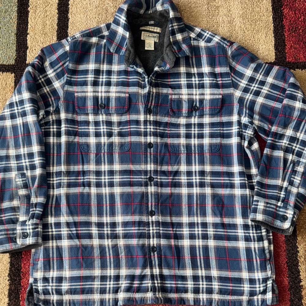Men's L.L.Bean Fleece-Lined Flannel Shirt/Jacket